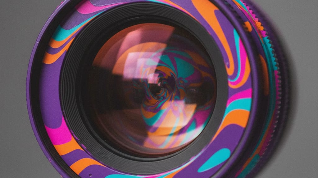 Psychedelische Farbgestaltung